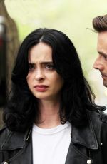 KRYSTEN RITTER on the Set of Jessica Jones in New York 08/16/2017