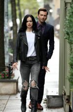 KRYSTEN RITTER on the Set of Jessica Jones in New York 08/16/2017