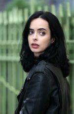 KRYSTEN RITTER on the Set of Jessica Jones in New York 08/16/2017