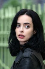 KRYSTEN RITTER on the Set of Jessica Jones in New York 08/16/2017