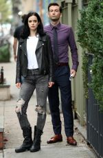 KRYSTEN RITTER on the Set of Jessica Jones in New York 08/16/2017