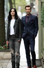 KRYSTEN RITTER on the Set of Jessica Jones in New York 08/16/2017