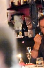 KYLIE MINOGUE and Guy Pearce Out for Dinner in London 08/20/2017