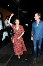 KYLIE MINOGUE and Guy Pearce Out for Dinner in London 08/20/2017