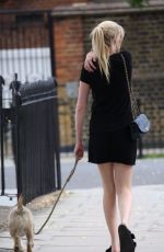 LARA STONE Walks Her Dog Out in London 08/05/2017
