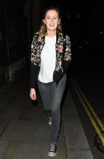LAURA CARMICHAEL Night Out in London 08/04/2017