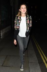 LAURA CARMICHAEL Night Out in London 08/04/2017