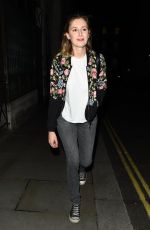 LAURA CARMICHAEL Night Out in London 08/04/2017