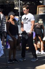 LEXY PANTERRA and Gregg Sulkin at a Vintage Flea Market in Hollywood 08/14/2017