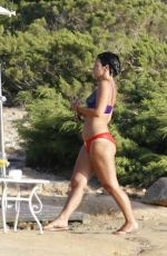 LILY ALLEN in Bikini at a Beach in Ibiza 08/18/2017