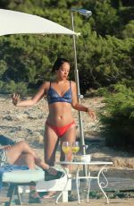 LILY ALLEN in Bikini at a Beach in Ibiza 08/18/2017