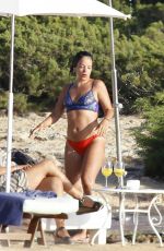 LILY ALLEN in Bikini at a Beach in Ibiza 08/18/2017