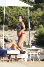 LILY ALLEN in Bikini at a Beach in Ibiza 08/18/2017