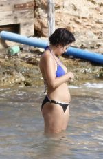 LILY ALLEN in Bikini on the Beach in Ibiza 08/15/2017