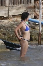 LILY ALLEN in Bikini on the Beach in Ibiza 08/15/2017