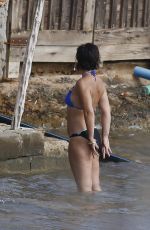 LILY ALLEN in Bikini on the Beach in Ibiza 08/15/2017