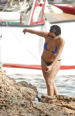 LILY ALLEN in Bikini on the Beach in Ibiza 08/15/2017