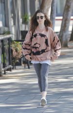 LILY COLLINS After Workout in West Hollywood 08/22/2017