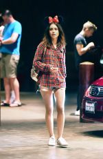 LILY COLLINS at Disneyland in Anaheim 08/10/2017