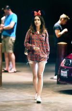 LILY COLLINS at Disneyland in Anaheim 08/10/2017