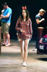 LILY COLLINS at Disneyland in Anaheim 08/10/2017