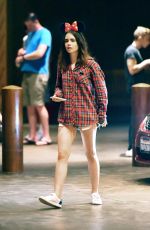 LILY COLLINS at Disneyland in Anaheim 08/10/2017