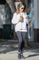 LILY COLLINS Heading to a Gym in West Hollywood 08/11/2017