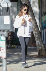 LILY COLLINS Heading to a Gym in West Hollywood 08/11/2017