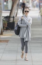 LILY COLLINS Out and About in Beverly Hills 08/24/2017
