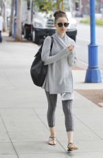 LILY COLLINS Out and About in Beverly Hills 08/24/2017