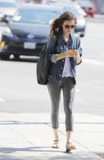 LILY COLLINS Out and About in Beverly Hills 08/30/2017