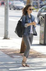LILY COLLINS Out and About in Beverly Hills 08/30/2017