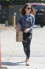 LILY COLLINS Out and About in West Hollywood 07/31/2017