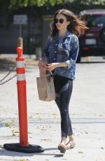 LILY COLLINS Out and About in West Hollywood 07/31/2017
