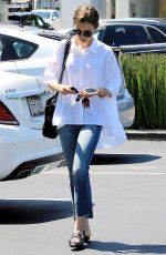 LILY COLLINS Out for Lunch in Los Angeles 08/18/2017