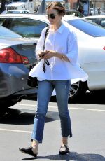 LILY COLLINS Out for Lunch in Los Angeles 08/18/2017