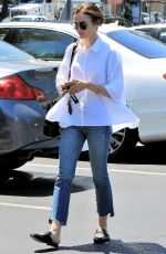 LILY COLLINS Out for Lunch in Los Angeles 08/18/2017