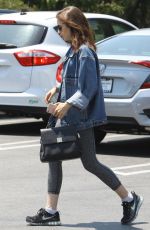 LILY COLLINS Out Shopping in West Hollywood 08/05/2017