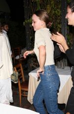 LILY-ROSE DEPP at Ago Restaurant in West Hollywood 08/06/2017