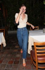 LILY-ROSE DEPP at Ago Restaurant in West Hollywood 08/06/2017