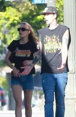 LILY-ROSE DEPP Out and About in Los ANgeles 08/17/2017