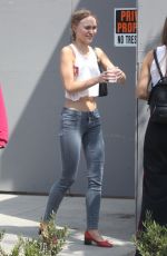 LILY-ROSE DEPP Out for Lunch in West Hollywood 08/23/2017