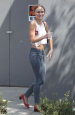 LILY-ROSE DEPP Out for Lunch in West Hollywood 08/23/2017