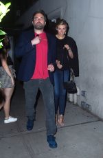 LINDSAY SHOOKUS and Ben Affleck Out in New York 08/20/2017