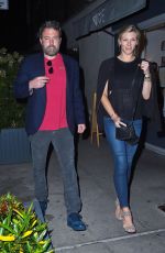 LINDSAY SHOOKUS and Ben Affleck Out in New York 08/20/2017