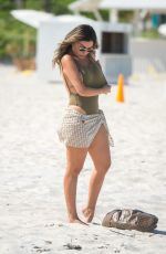 LIZIANE GUTIERREZ in Swimsuit at a Beach in Miami 08/14/2017