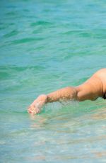 LIZIANE GUTIERREZ in Swimsuit at a Beach in Miami 08/14/2017