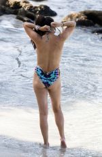 LIZZIE CUNDY in Swimsuit and Bikini on Vacation in Mallorca 08/06/2017