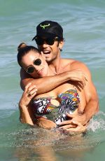 LOLA PONCE in Bikini at a Beach in Miami 05/08/2017