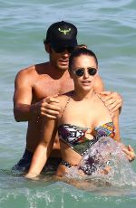 LOLA PONCE in Bikini at a Beach in Miami 05/08/2017